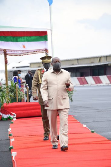 Umukuru w’Igihugu yaganutse ava Libreville